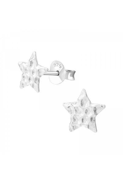 Sterling Silver Star Ear Studs - SS