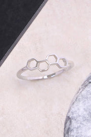 Sterling Silver Honeycomb Ring - SS