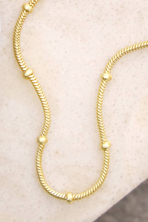 14k Gold Plated 1mm Bead Chain - GP