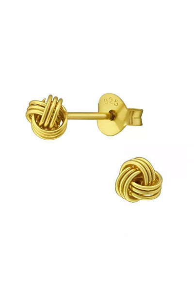 Sterling Silver Knot Ear Studs - VM