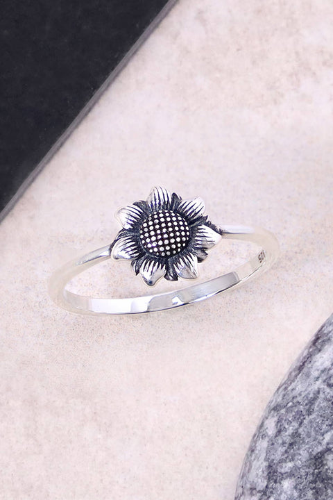 Sterling Silver Sunflower Ring - SS