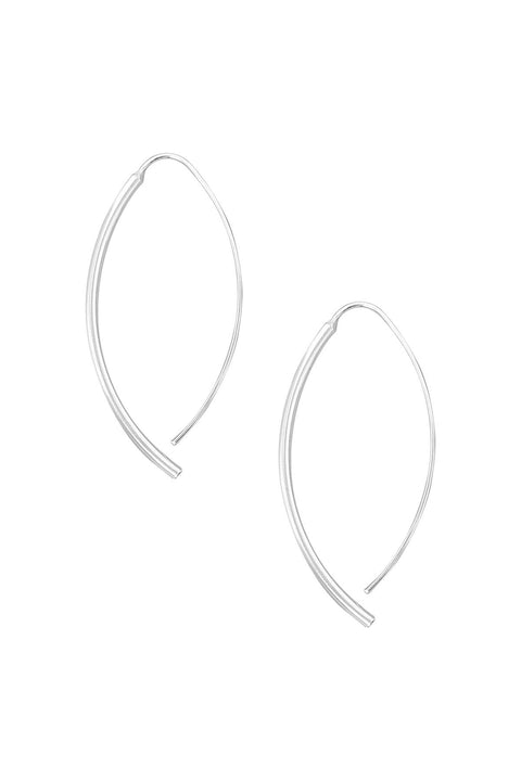 Sterling Silver Basic Threader Drop Earrings - SS