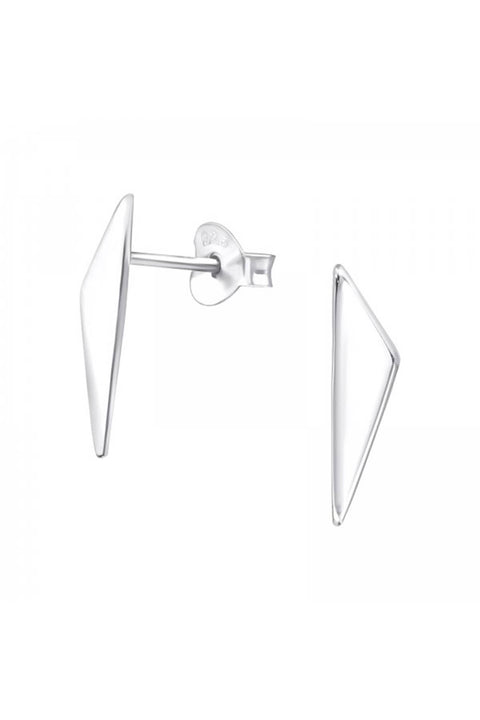 Sterling Silver Triangle Ear Studs - SS