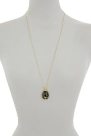Lapis Hand Wrapped Aria Pendant Necklace - GF