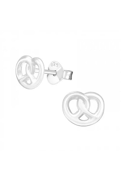 Sterling Silver Pretzel Ear Studs - SS