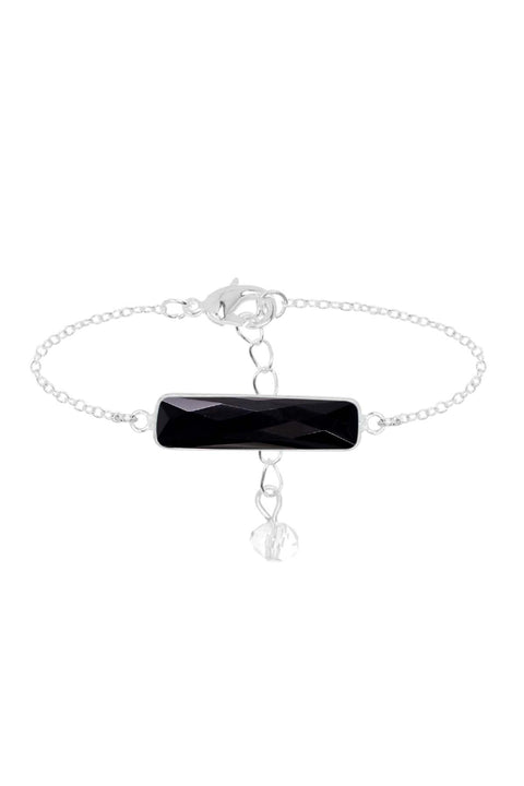 Black Onyx Bar Bracelet - SF