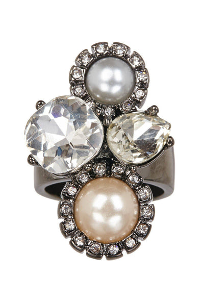 Starstruck CZ & Pearl Ring - GM