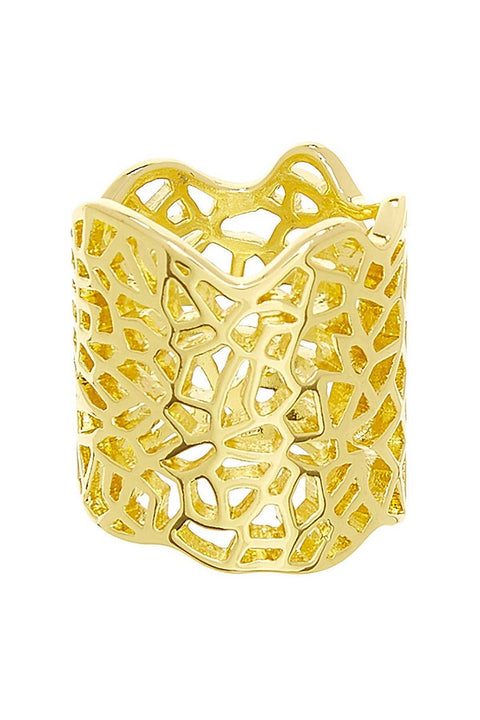 Filigree Cut Infinity Pattern Ring - GF