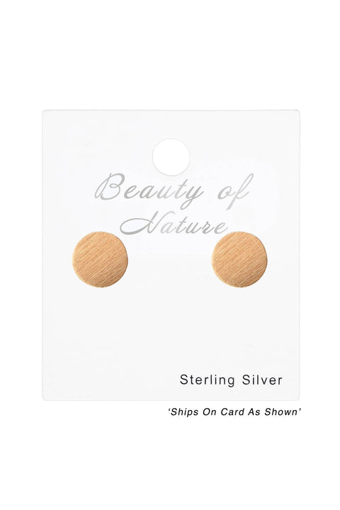 Sterling Silver Circle Ear Studs - RG