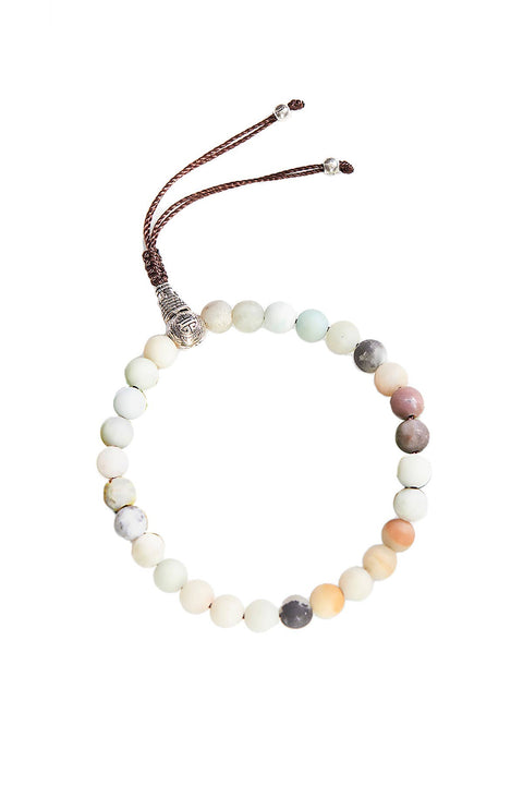 Amazonite Mala Beads Adjustable Bracelet - SF