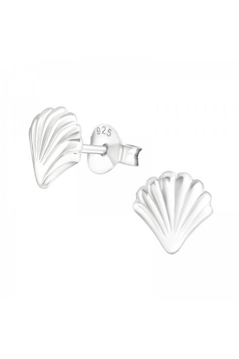 Sterling Silver Shell Ear Studs - SS