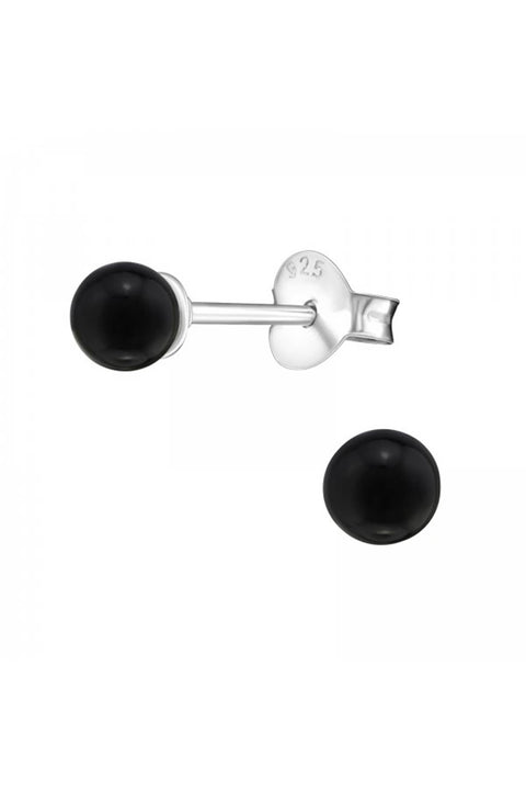 Synthetic Pearl 4mm Ear Studs - SS