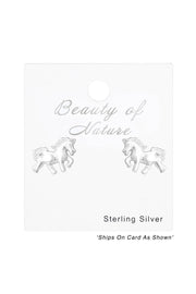Sterling Silver Unicorn Ear Studs - SS