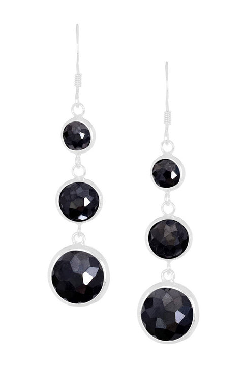 Hematite Stephanie Earrings - SF