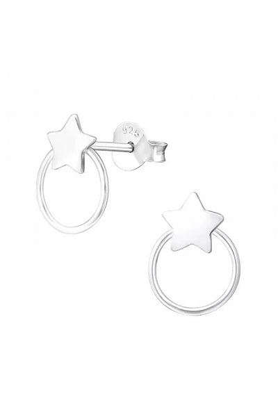 Sterling Silver Star Ear Studs - SS