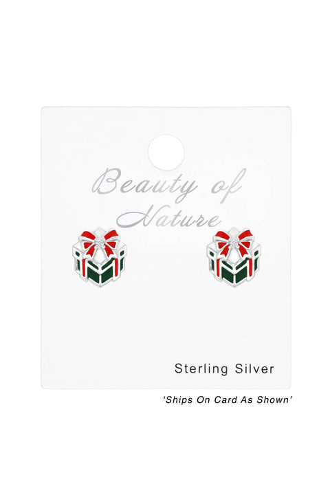 Children's Sterling Silver Gift Present Ear Studs & CZ - SS