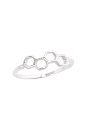 Sterling Silver Honeycomb Ring - SS