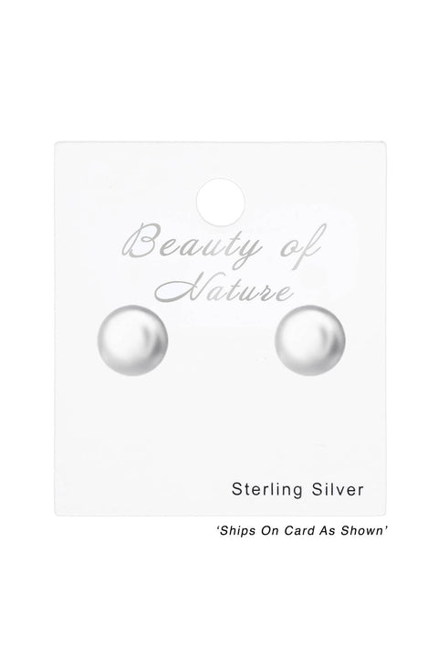Sterling Silver Ball 2mm Ear Studs - SS