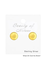 Sterling Silver Ball 4mm Ear Studs - VM