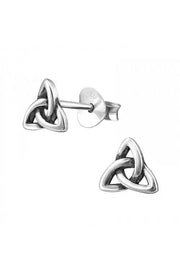 Sterling Silver Trinity Knot Ear Studs - SS