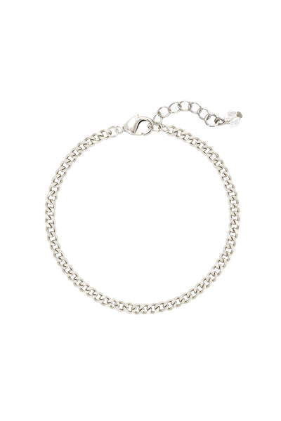 Silver Plated 3mm Curb Chain Bracelet - SP