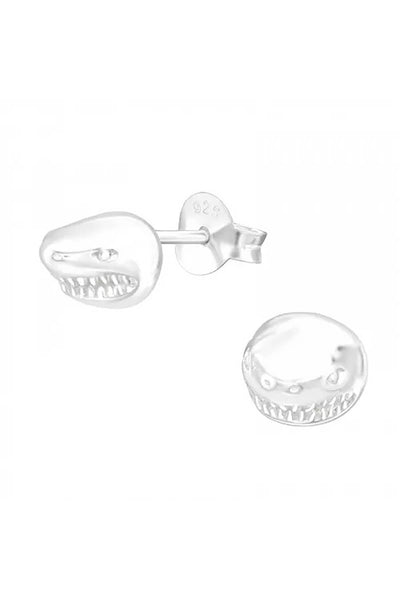 Sterling Silver Shark Ear Studs - SS