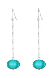 Turquoise Heather Drop Earrings - SF