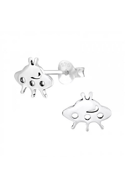 Sterling Silver Ufo Ear Studs - SS