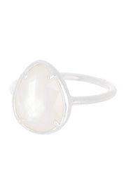 Mother Of Pearl Pear Cut Ring - SF