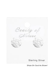 Sterling Silver Round Ear Studs - SS