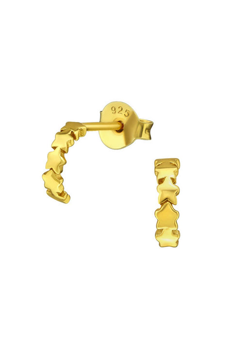 Sterling Silver Star Ear Studs - VM