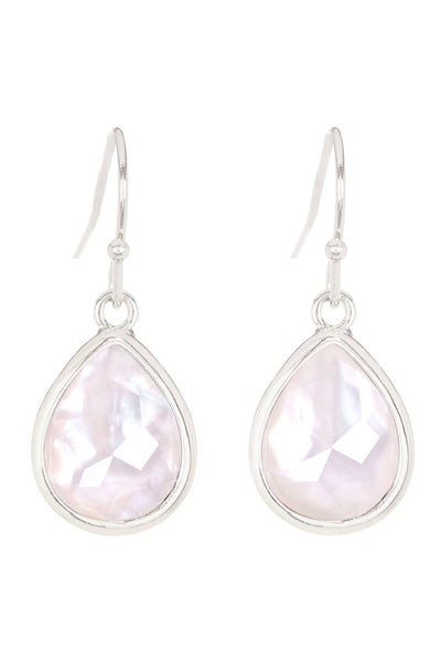 Mother Of Pearl Teardrop Earrings - SF