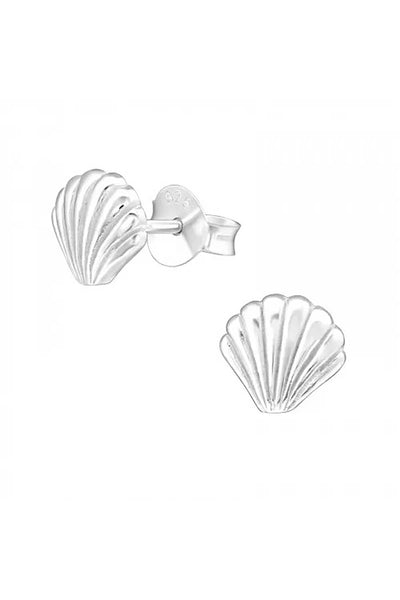 Sterling Silver Shell Ear Studs - SS