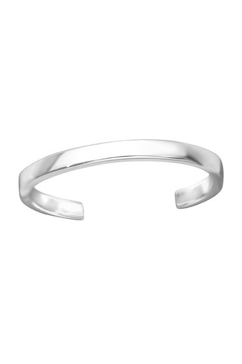 Sterling Silver Band Adjustable Toe Ring - SS