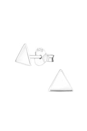 Sterling Silver Triangle Ear Studs - SS