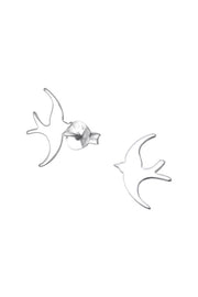 Sterling Silver Bird Ear Studs - SS