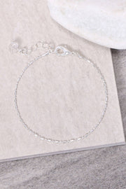 Silver Plated 1.2 mm Fancy Bead Chain Bracelet - SP