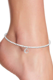 Moon Charm Beaded Anklet - SF