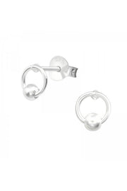 Sterling Silver Ring Ear Studs - SS