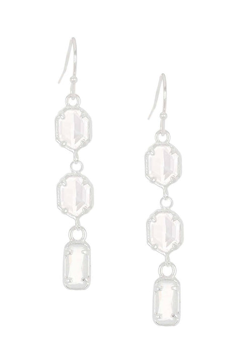 Moonstone Crystal Eva Earrings - SF