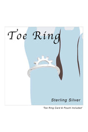 Sterling Silver Evil Eye Adjustable Toe Ring - SS