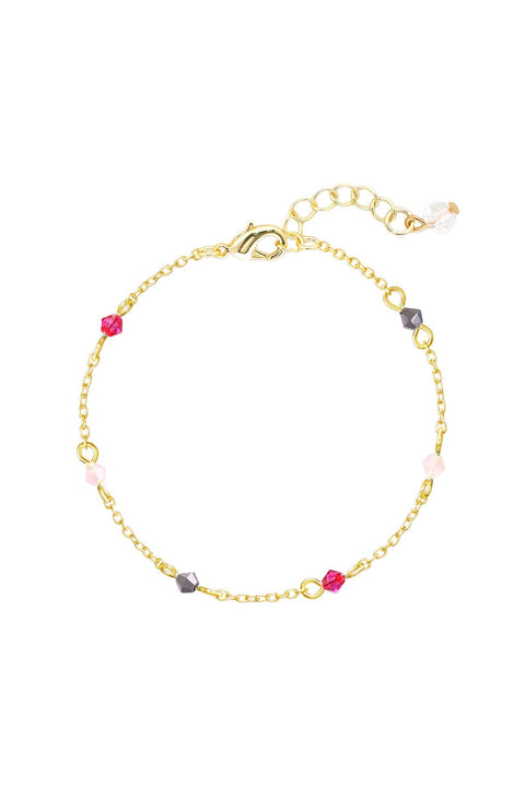 Pink Austrian Crystal Bracelet - GF