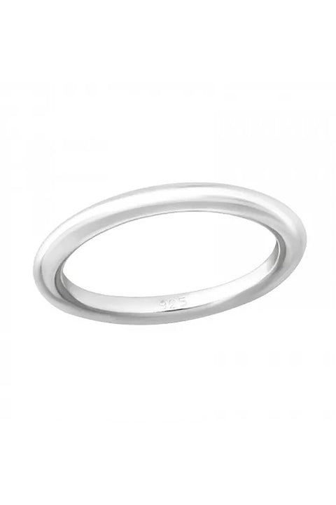 Sterling Silver 2.5mm Band Ring - SS
