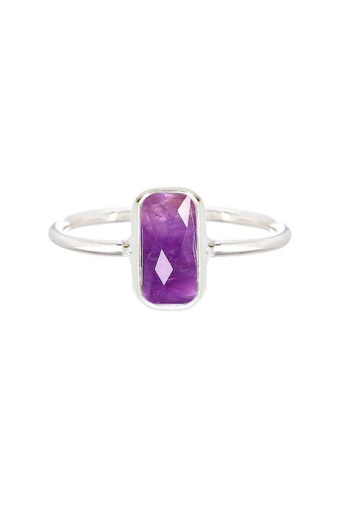 Amethyst Rectangle Petite Ring - SF